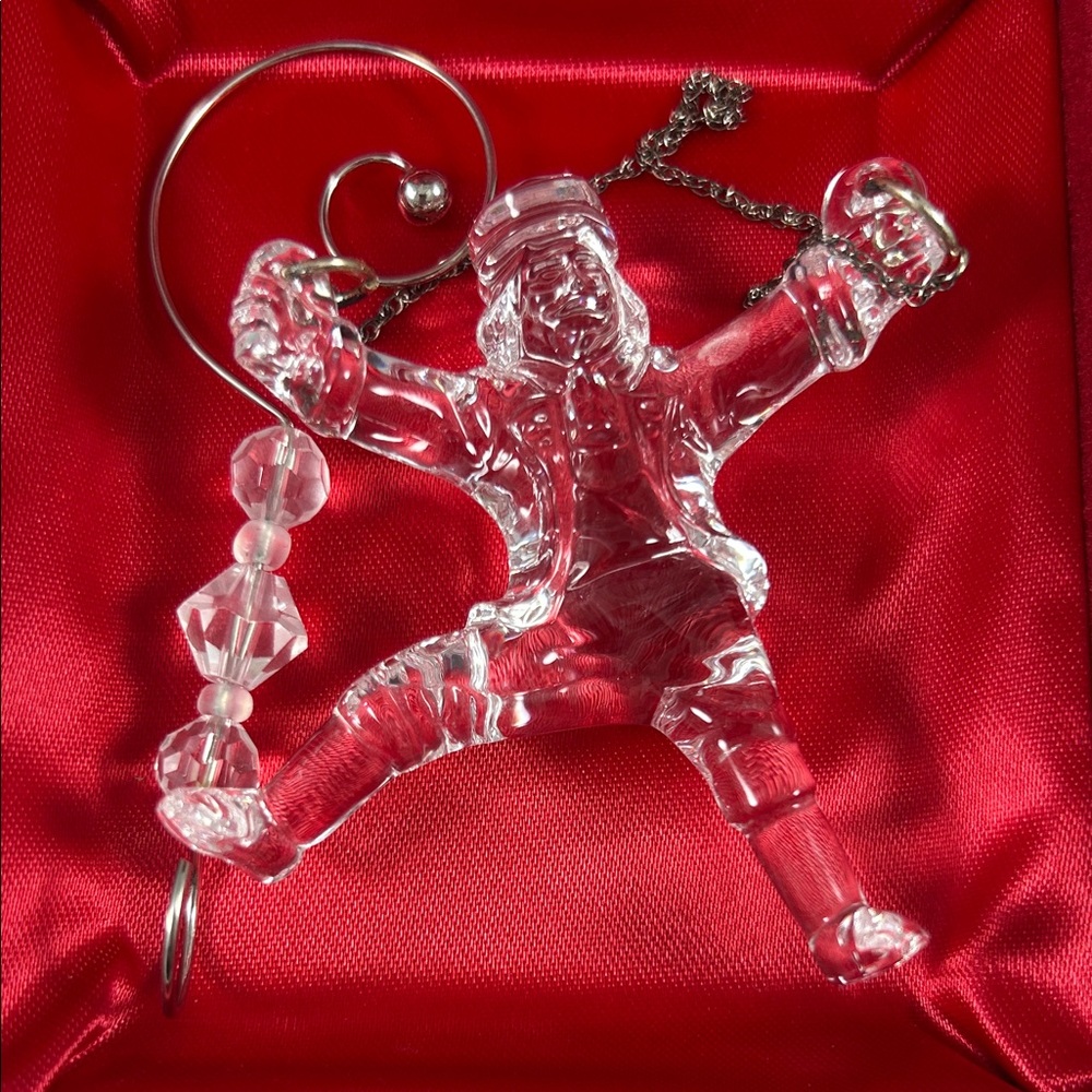 Waterford Crystal 2004 12 Days of Christmas Ornament “Ten Lords A Leaping”